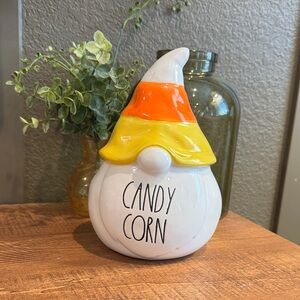 Rae Dunn Candy Corn Ceramic Gnome Fall Decor